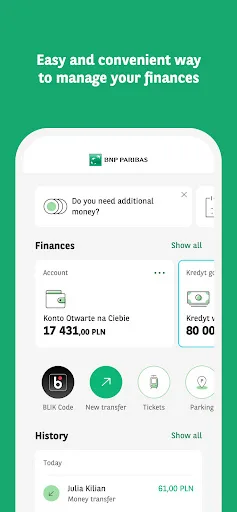 BNP Paribas GOmobile screenshot 2