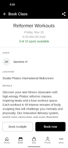 Studio Pilates screenshot 3