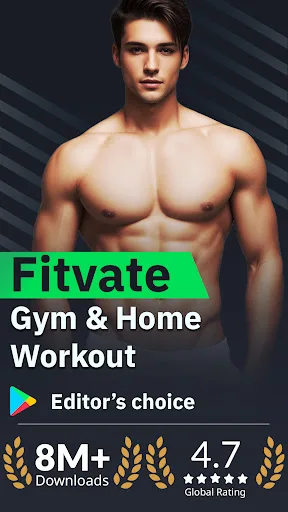 Fitvate - Gym & Home Workout screenshot 1