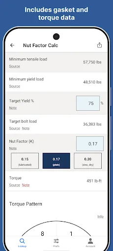 Flange Bolt Chart screenshot 5