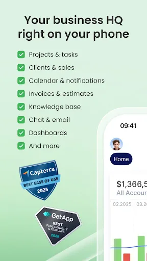 Flowlu: Projects & CRM screenshot 1
