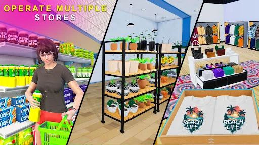 Supermarket Multi Store Sim 3D screenshot 5