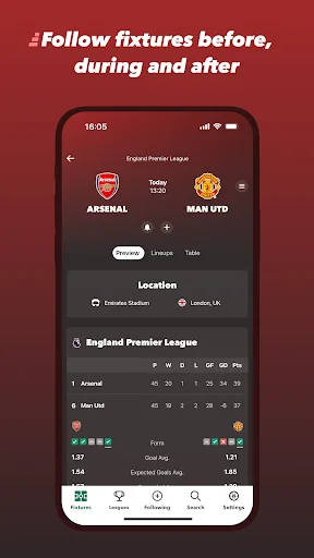 FollowScores: Live Scores screenshot 3