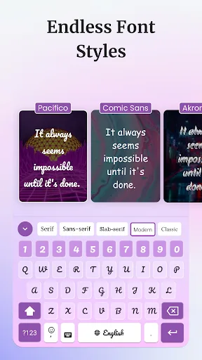 Font Keyboard - cute fonts art screenshot 1