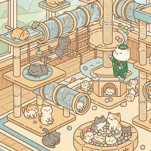 Idle Cat Hotel - Cozy Games