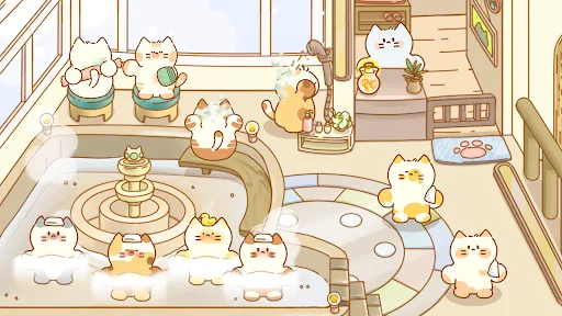 Idle Cat Hotel - Cozy Games screenshot 1