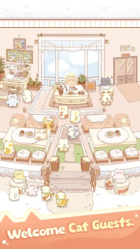 Idle Cat Hotel - Cozy Games screenshot 3