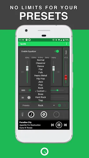 SpotiQ :Equalizer Bass Booster screenshot 5