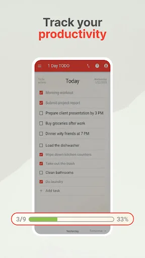 1 Day TODO: Daily Task Manager screenshot 2