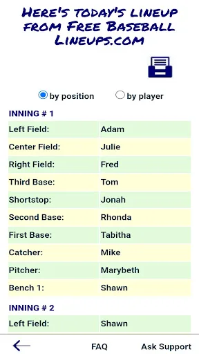 Baseball Fielding Rotation App screenshot 3