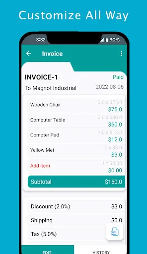 OnTheGo - Invoice Maker screenshot 1