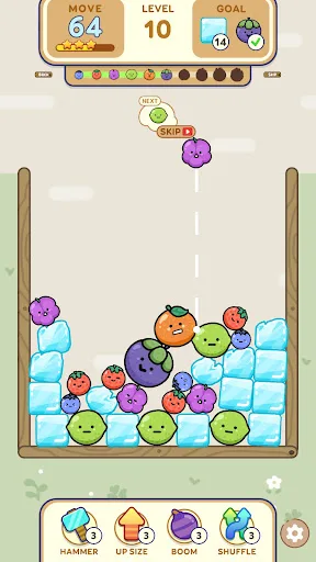 Fruit Meme Game: Merge Drop screenshot 2