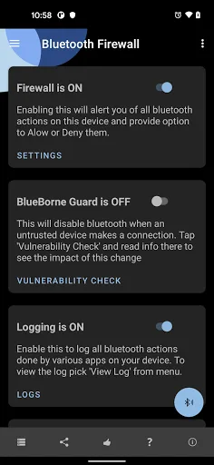 Bluetooth Firewall screenshot 2