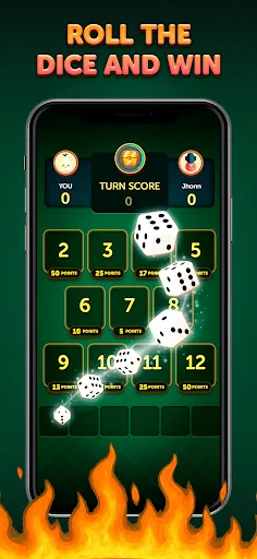 Hot Rolls Dice Strategy Game screenshot 1