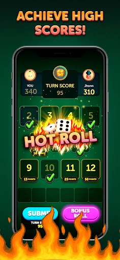 Hot Rolls Dice Strategy Game screenshot 3