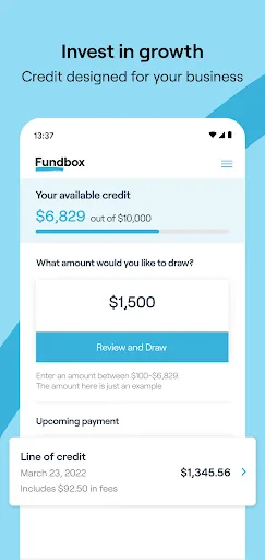Fundbox screenshot 1
