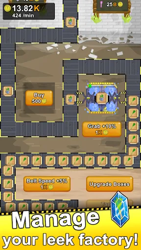 Leek Factory Tycoon: Idle Game screenshot 1
