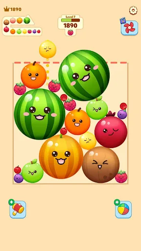 Fruit Merge-Juicy Melon Puzzle screenshot 2