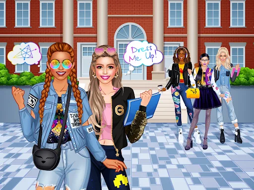 College Student Girl Dress Up screenshot 1