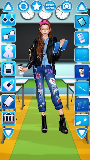 College Student Girl Dress Up screenshot 2