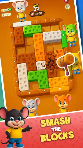 Cheese Block Slide Puzzle Game screenshot 1
