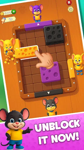 Cheese Block Slide Puzzle Game screenshot 4