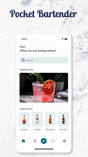 Pocket Bartender - Cocktails screenshot 1
