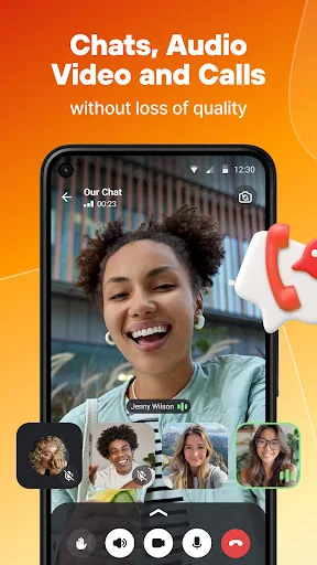 Online chat, calls - Gem Space screenshot 1