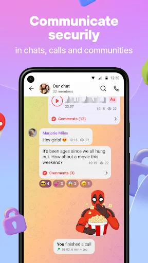 Online chat, calls - Gem Space screenshot 2