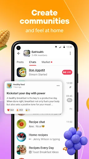 Online chat, calls - Gem Space screenshot 3