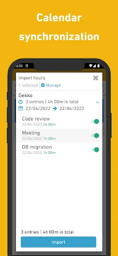 Gekko Hours - Time tracking screenshot 3