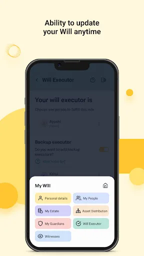 Yellow, Will-making made easy screenshot 5