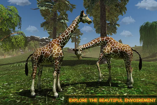 Giraffe Family Life Jungle Sim screenshot 2