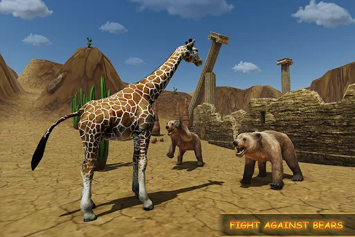 Giraffe Family Life Jungle Sim screenshot 3