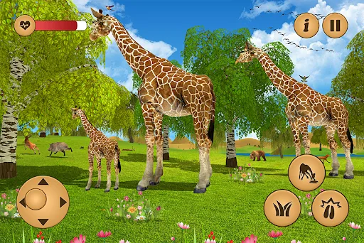 Giraffe Family Life Jungle Sim screenshot 4