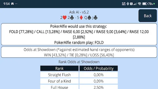 Offline Poker AI - PokerAlfie screenshot 4