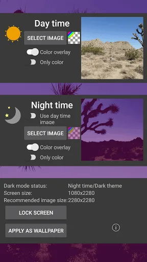 Dark Mode Live Wallpaper screenshot 1
