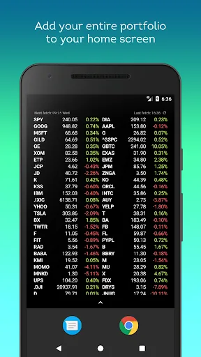 Stocks Widget screenshot 1