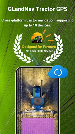 Tractor GPS - GLandNav screenshot 1