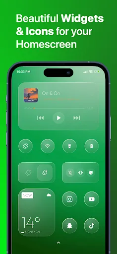 Glassy Widgets: Widget & Icons screenshot 2