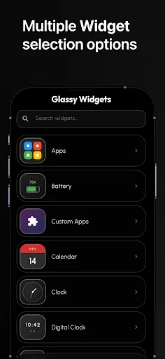 Glassy Widgets: Widget & Icons screenshot 4