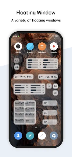 System Monitor Cpu Ram Battery screenshot 4