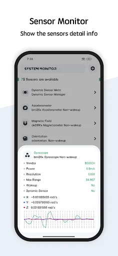 System Monitor Cpu Ram Battery screenshot 5