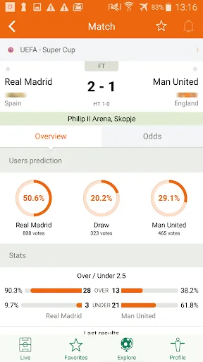 Futbol24 soccer livescore app screenshot 2