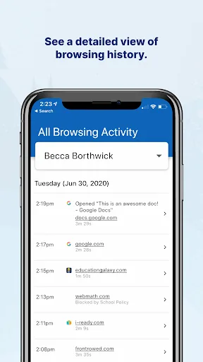 GoGuardian Parent App screenshot 3