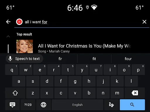 Google Automotive Keyboard screenshot 5