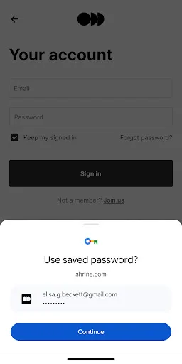 Google Password Manager screenshot 2