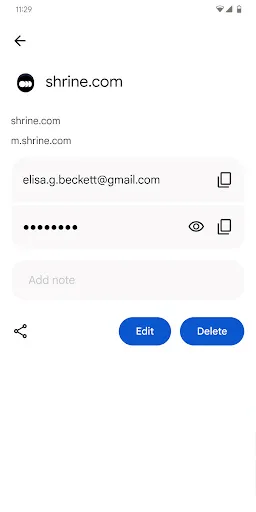 Google Password Manager screenshot 3