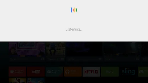 Google app for Android TV screenshot 1