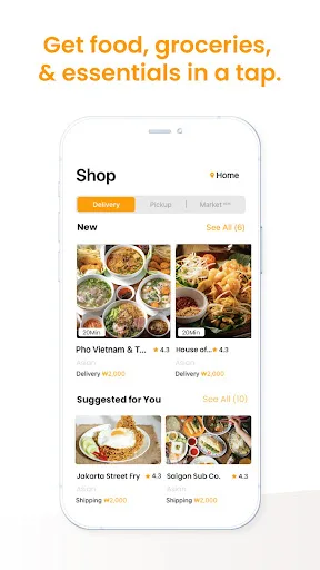 Shuttle: Food Delivery Korea screenshot 3